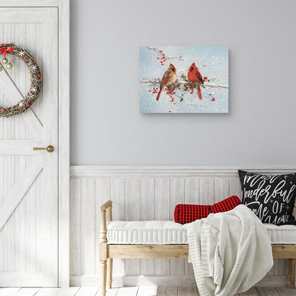 Cardenales en Invierno  - Sally Swatland